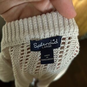 Splendid Women's Cream Sweater